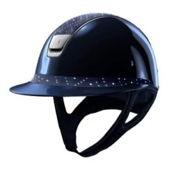 Helmet Samshield Miss Shield Glossy Aztec Chrome Silver -Equestrian Equipment Store S101 Miss Shield Glossy Aztec Chrome Blue 1 1