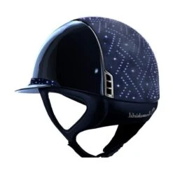 Helmet Samshield Miss Shield Glossy Aztec Chrome Silver -Equestrian Equipment Store S101 Miss Shield Glossy Aztec Chrome Blue 2 1