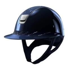 Helmet Samshield Miss Shield Glossy Chevron Chrome Silver -Equestrian Equipment Store S102 Miss Shield Glossy Chevron Chrome Blue 1