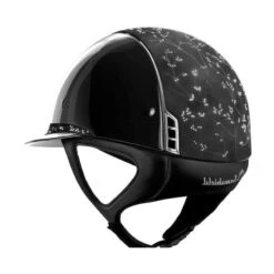 Helmet Samshield Miss Shield Glossy Crystal Leaf Chrome Silver -Equestrian Equipment Store S103 Miss Shield Glossy Crystal Leaf Chrome Black 2