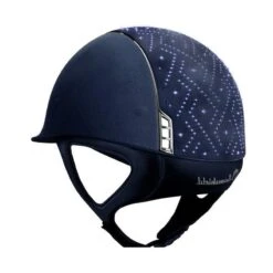 Helmet Samshield Alcantara Aztec Chrome Silver 9 Helmet Samshield Alcantara Aztec Chrome Silver -Equestrian Equipment Store S109 Standard Alcantara Aztec Chrome Blue 2