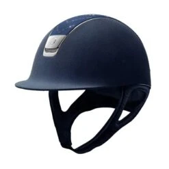 Helmet Samshield Alcantara Chevron Chrome Silver 14 Helmet Samshield Alcantara Chevron Chrome Silver -Equestrian Equipment Store S110 Standard Alcantara Chevron Chrome Blue 1