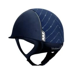 Helmet Samshield Alcantara Chevron Chrome Silver 13 Helmet Samshield Alcantara Chevron Chrome Silver -Equestrian Equipment Store S110 Standard Alcantara Chevron Chrome Blue 2