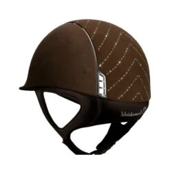 Helmet Samshield Alcantara Chevron Chrome Silver 11 Helmet Samshield Alcantara Chevron Chrome Silver -Equestrian Equipment Store S110 Standard Alcantara Chevron Chrome Brown 2