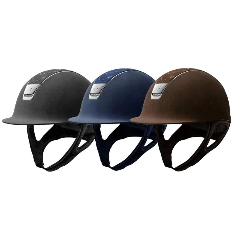 Helmet Samshield Alcantara Chevron Chrome Silver 3 Helmet Samshield Alcantara Chevron Chrome Silver