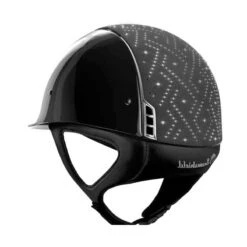 Helmet Samshield Glossy Aztec Chrome Silver -Equestrian Equipment Store S113 Standard Glossy Aztec Chrome Black 2
