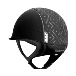 Helmet Samshield Shadowmatt Aztec Chrome Silver -Equestrian Equipment Store S117 Standard Shadowmatt Aztec Chrome Black 2