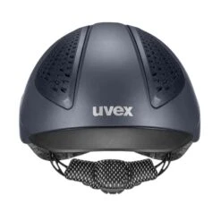 Helmet Uvex Exxential II 25 Helmet Uvex Exxential II -Equestrian Equipment Store Uvex Exxential2 Blue Front