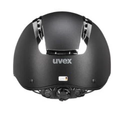Helmet Uvex Suxxeed Chrome -Equestrian Equipment Store Uvex Suxxeed Chrome Black Mat Silver Back