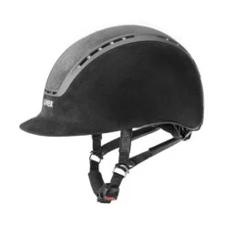 Helmet Uvex Suxxeed Glamour 17 Helmet Uvex Suxxeed Glamour -Equestrian Equipment Store Uvex Suxxeed Glamour Black Side
